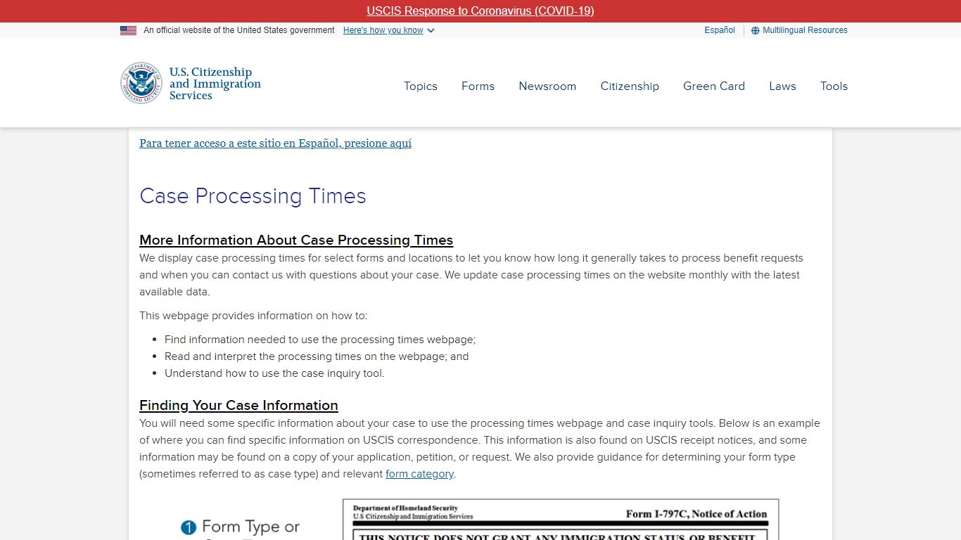 Case Processing Times